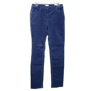CHICO'S corduroy slim leg pants twilight blue